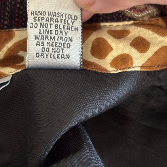 Chico's 3 Patchwork Button Up Shirt/Jacket Boho Tribal Print Artsy Festival XL - Picture 8 of 8